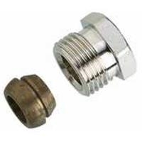 Knelkoppeling staal/CU 1/2" x 12mm (Danfoss)